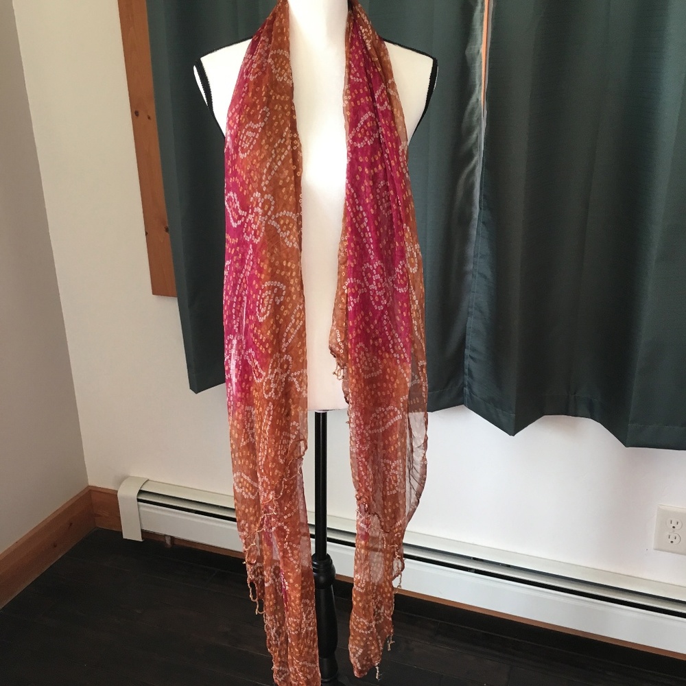 Bohemian Beaded Scarf